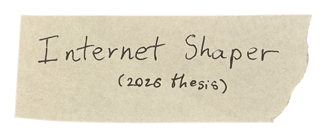 a note about the internet shaper project